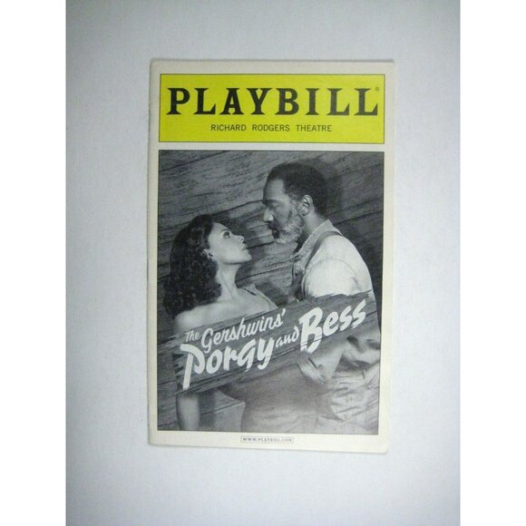 Gershwin's Porgy Bess Playbill July 2012 Audra McDonald Norm Lewis David Grier - Picture 2 of 9